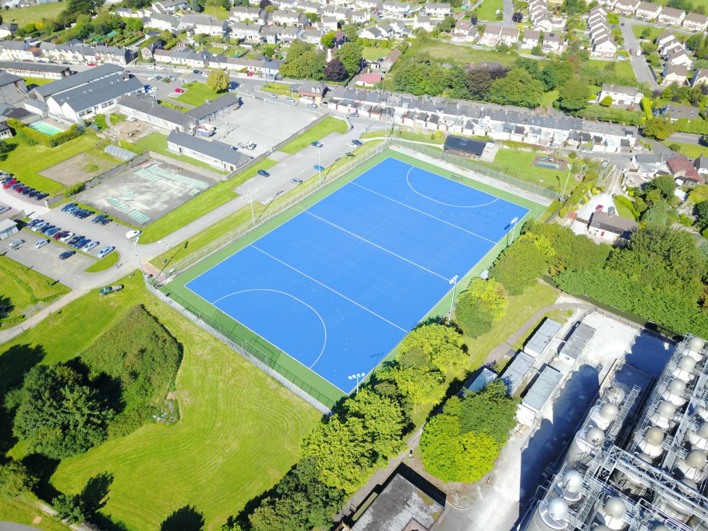 Artificial grass hockey pitch at Midleton College Cork