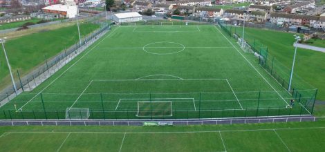 Synthetic grass pitch at Cherry Orchard FC