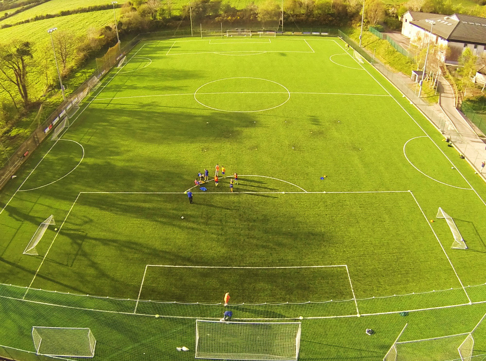 Grass carpet 3G pitch at ISK Killorglin 