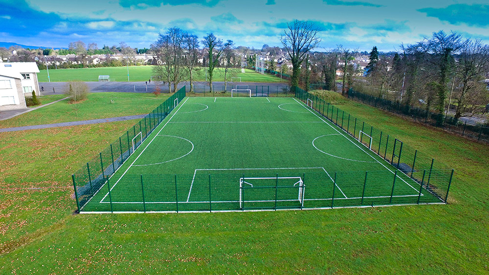 Artificial grass GAA pitch at St Mels College Longford 