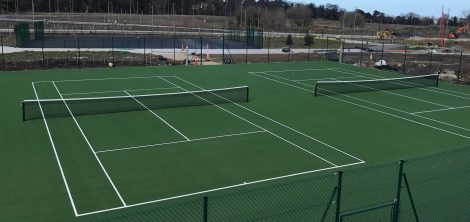 Artificial grass tennis courts Cherrywood