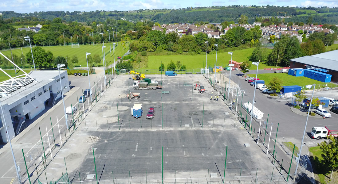 LeisureWorld Bishopstown all weather pitch construction