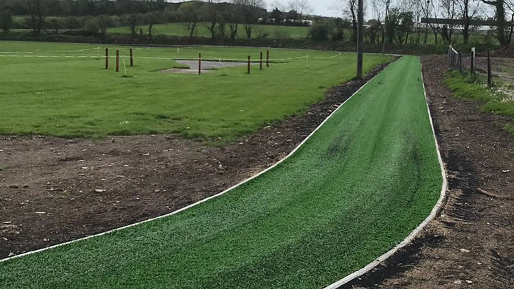 artificial grass running track