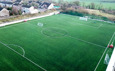 Astro turf pitch at Ballea Park