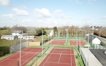 artificial grass tennis courts at Hospital Tennis Club, Co. Limerick