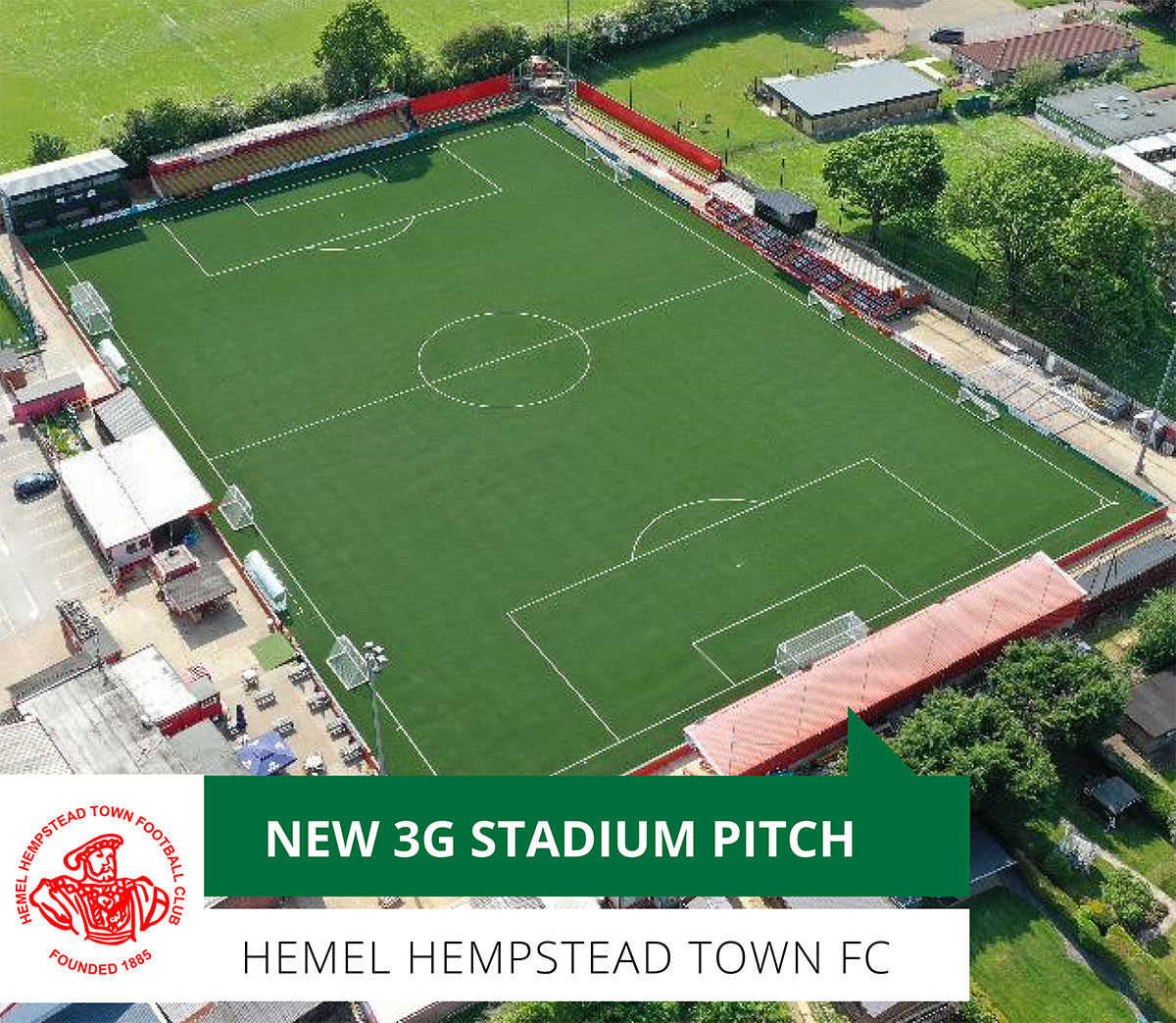 Hemel Hempstead Town FC 3G stadium pitch