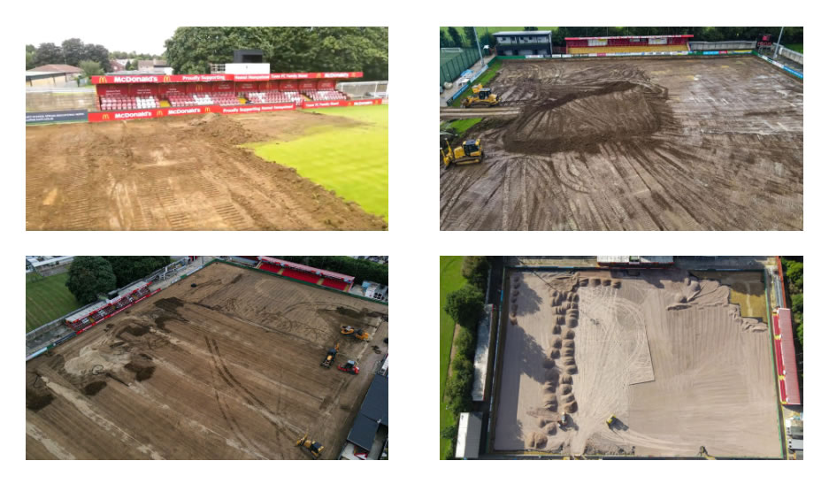 Hemel Hempstead Town FC Groundworks for 3G Pitch