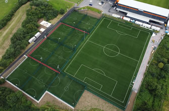Artificial grass football pitches