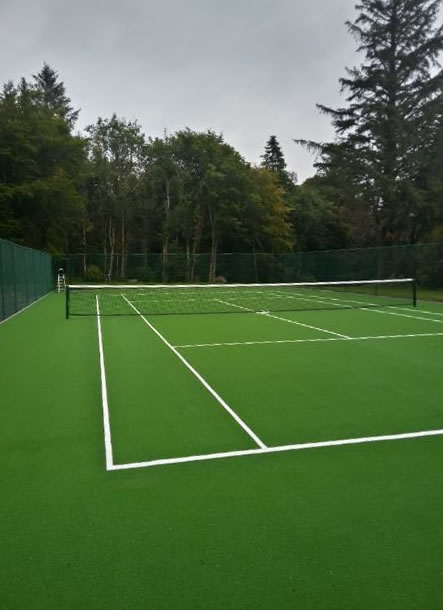 Massbrook House artificial grass tennis courts