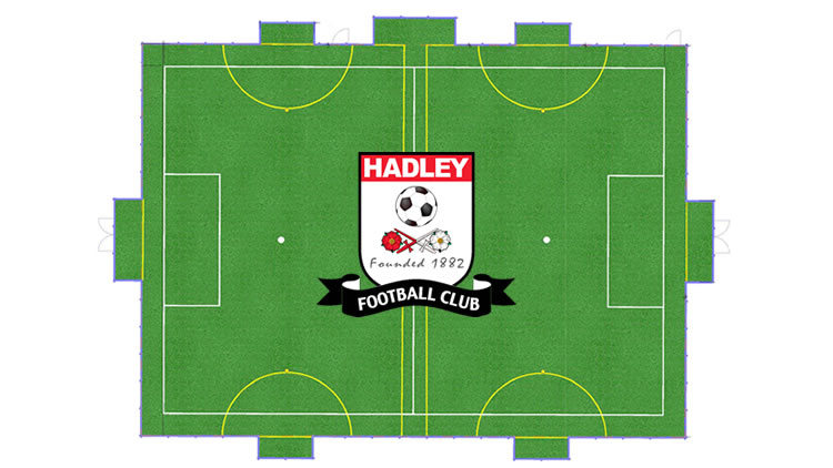 New FIFA Quality Pro artificial grass pitch at Hadley FC