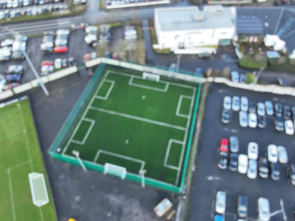 Artificial grass training pitch at Castlebar Celtic FC in Co. Mayo - Installed by PST Sport