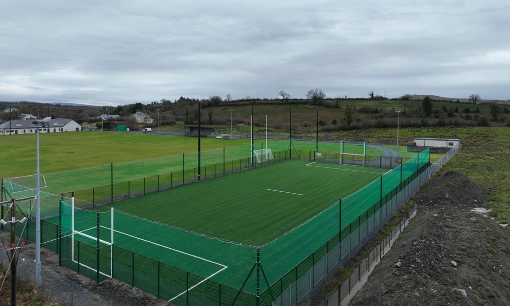 Leitrim Gaels artificial grass pitch - Installed by PST Sport