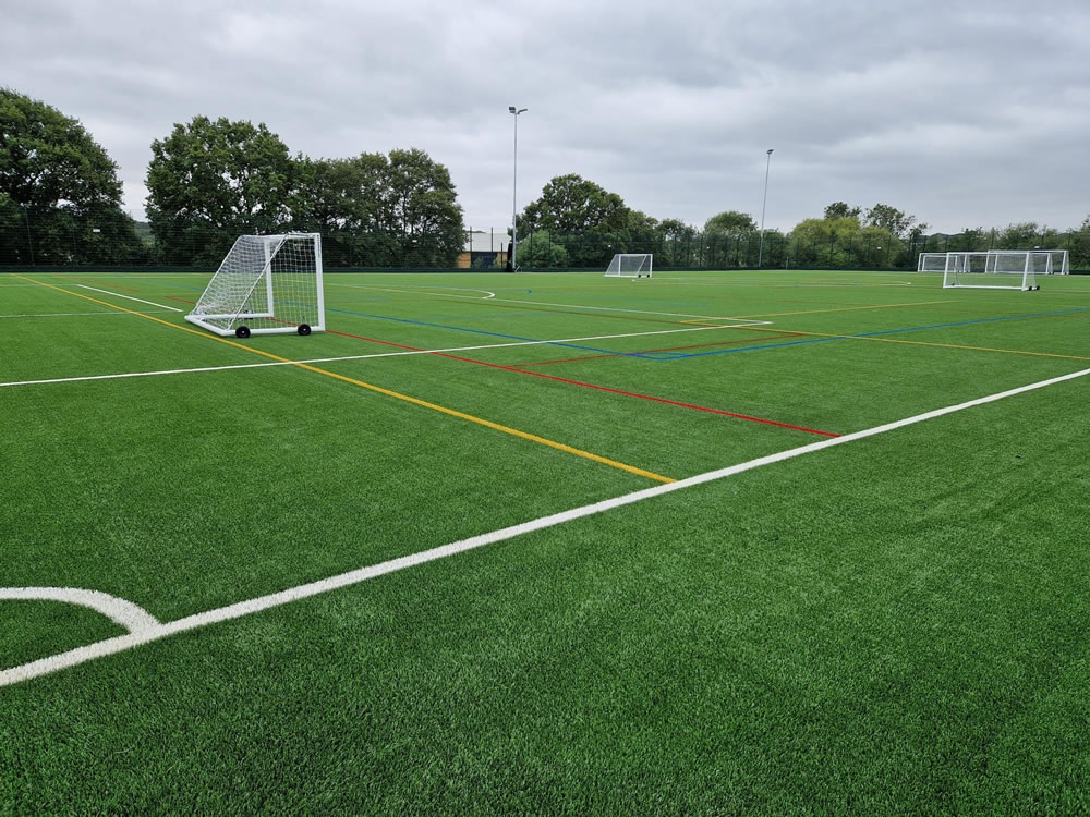 FIFA Quality artificial grass pitch at The Deanes School in Essex - installed by PST Sport