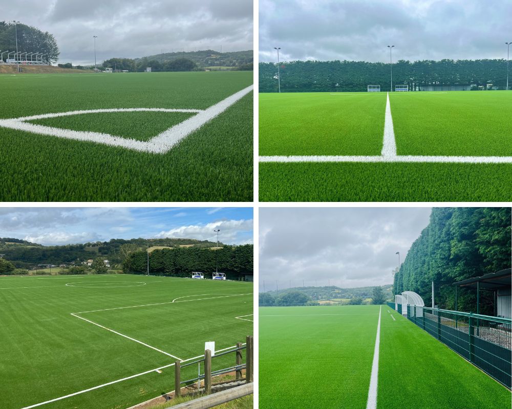 FIFA Quality Pro artificial grass pitch at Larkhall Athletic FC - installed by PST Sport