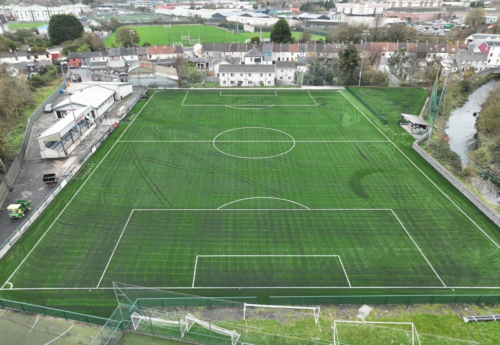 Artificial grass football pitch at Bohemians FC in Dublin - installed by PST Sport
