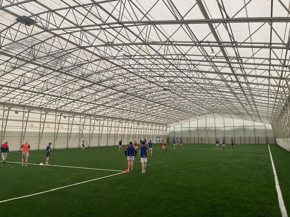 Indoor artificial grass pitch at Mosney Sports Dome on Drogheda - installed by PST Sport