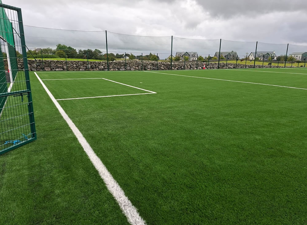 Kilmaine GAA artificial grass pitch - pitch installed by PST Sport.