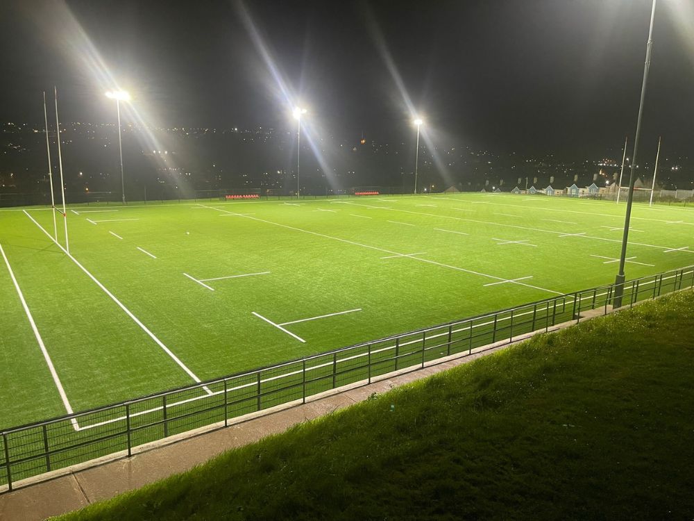 Full-size World Rugby approved artificial grass pitch and warm up area delivered at CBC Cork