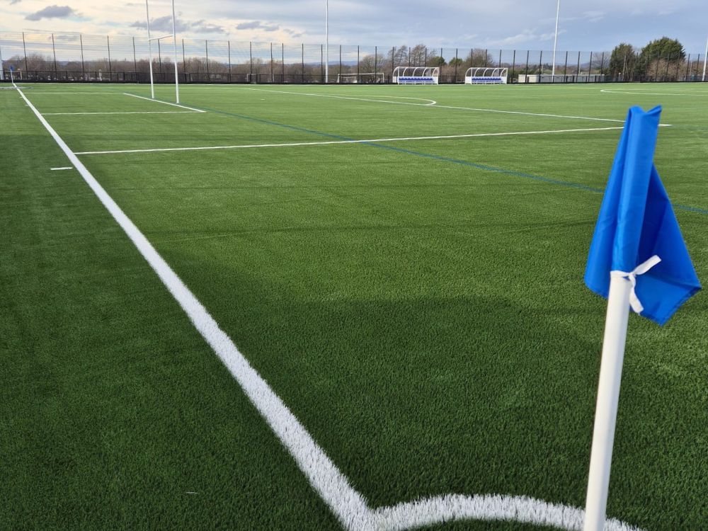 Full-size FIFA Quality Pro & World Rugby approved artificial grass pitch at Oldham Athletic FC's Little Wembley