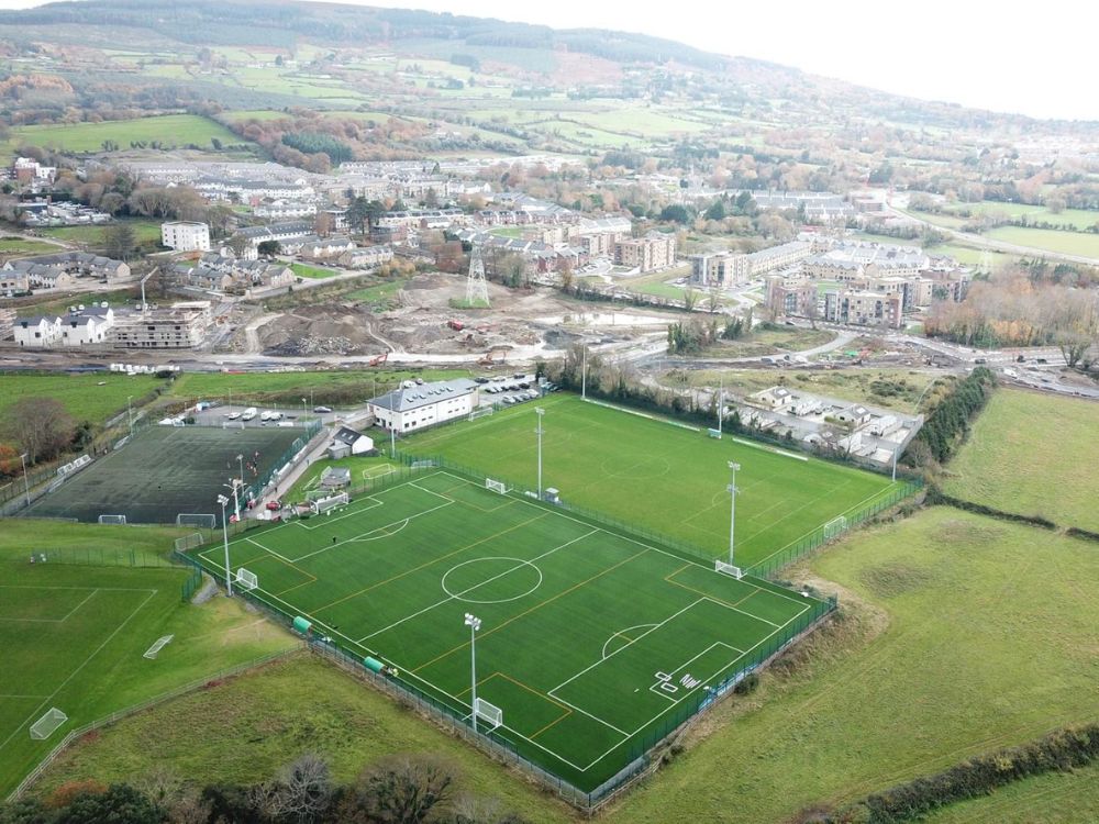 Full-size FIFA Quality artificial grass pitch at Wayside Celtic FC - pitch resurface by PST Sport