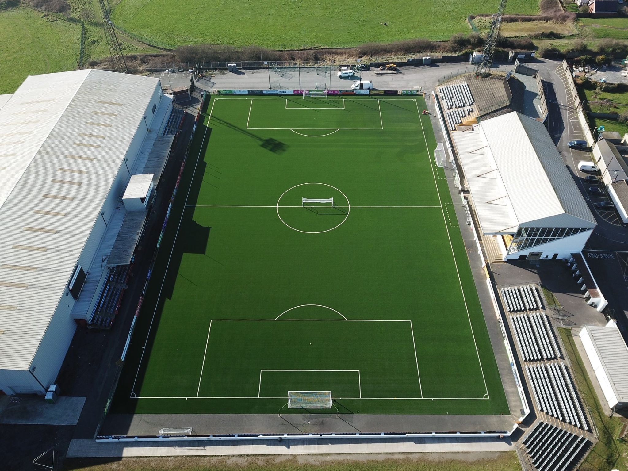 Pitch repairs complete ate Oriel Park